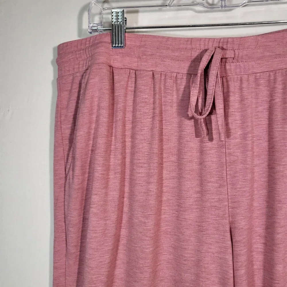 AnyBody Woman's Lightweight Lounge Pant Size Large Pink Heather - Picture 2 of 9